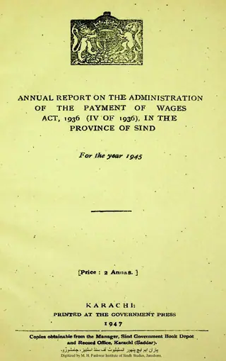 पेमेंट ऑफ वेज्स ऐक्ट, (4 ऑफ 1936), सिंध 1945