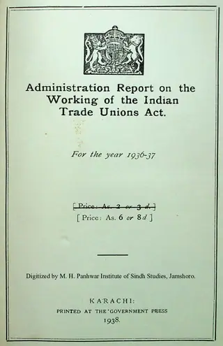 Admin Report on the Working of the Indian Trade Unions Act (No. 16 of 1926) 1936-37