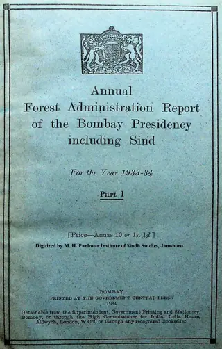 Annual Forest Administration Report of the Bombay Presidency Including Sindh, 1933-34 (Part 1)