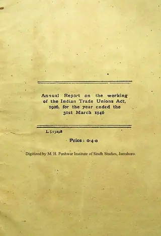 اينيوئل رپورٽ آن دي ورڪنگ آف دي انڊين ٽريڊ يونيئنس ايڪٽ 1926, 1946