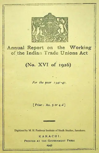 اينيوئل رپورٽ آن دي ورڪنگ آف دي انڊين ٽريڊ يونيئنس ايڪٽ 1926, 1941-42
