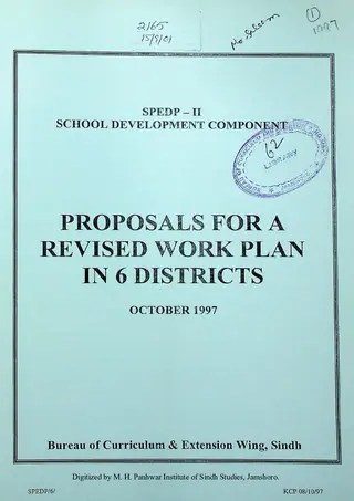प्रोपोज़ल्स फ़ार ए रिवाइज़्ड वर्क प्लान इन 6 डिस्ट्रिक्ट्स