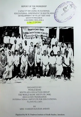 Report on the Workshop on Capacity Building in National Education...