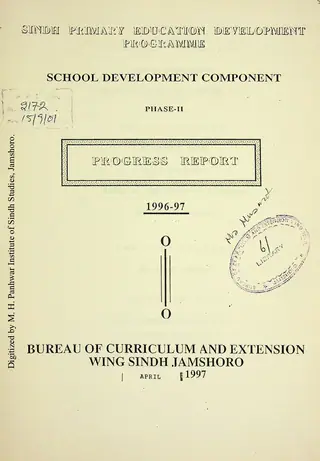 School Development Component Phase-II (Progress Reports) 1996-97