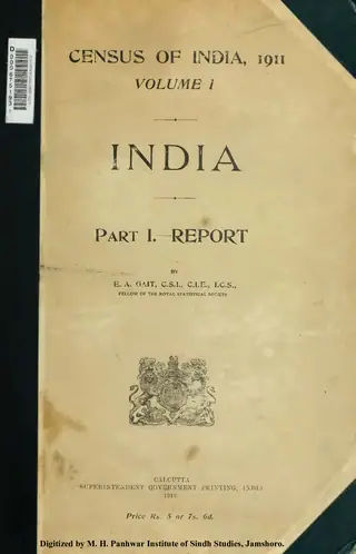 Census of India 1911 (Volume 1, Part 1, 1913)