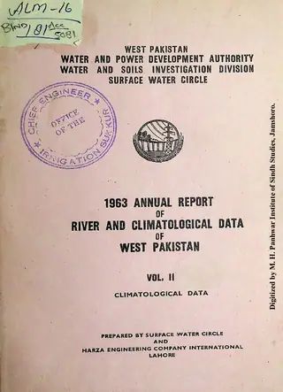 Annual Report of River and Climatological Data of West Pakistan (Volume 2, 1963)