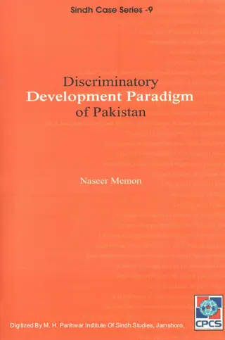 Discriminatory Development Paradigm Of Pakistan