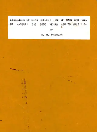 Languages Of Sindh Between Rise Of Amri Fall Of Mansura