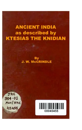Ancient India As Described By Ktesias The Knidian