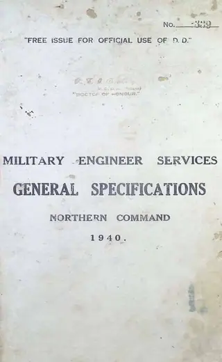 Military Engineer Services General Specifications Northern Command