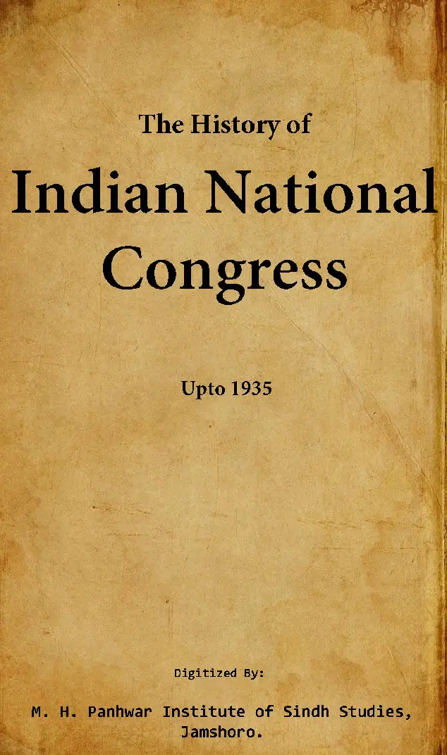 The History of Indian National Congress Upto 1935