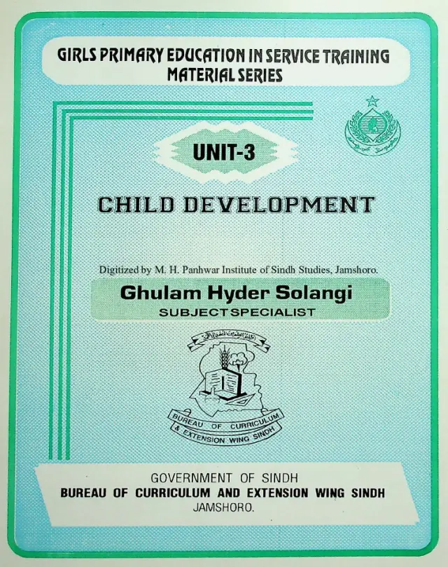 Girls Primary Education In Service Training: Material Series Unit-3 (Child Development)