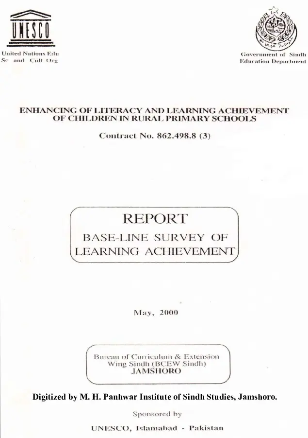 Enhancing of Literacy and Learning Achievement of Children in Rural Primary Schools (Report Base Line Survey of Learning Achievement)