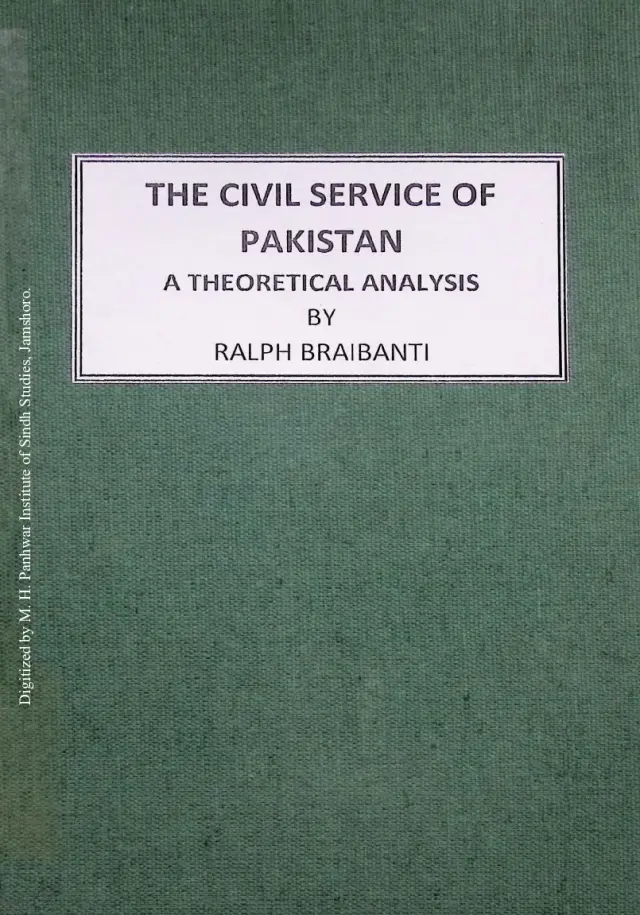 The Civil Service of Pakistan: A Theoretical Analysis