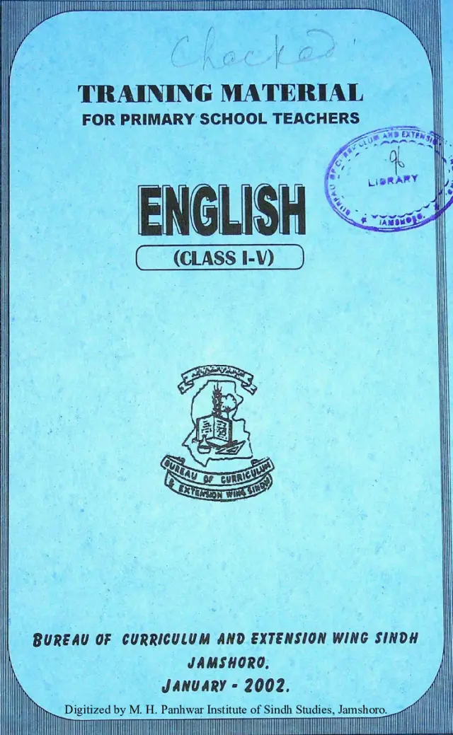 ट्रेनिंग मटीरियल फ़ार गर्ल प्राइमरी स्कूल टीचर्स: इंग्लिश (क्लास 1-5)